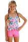 Girls Frill Tankini Set-Boyleg Shorts