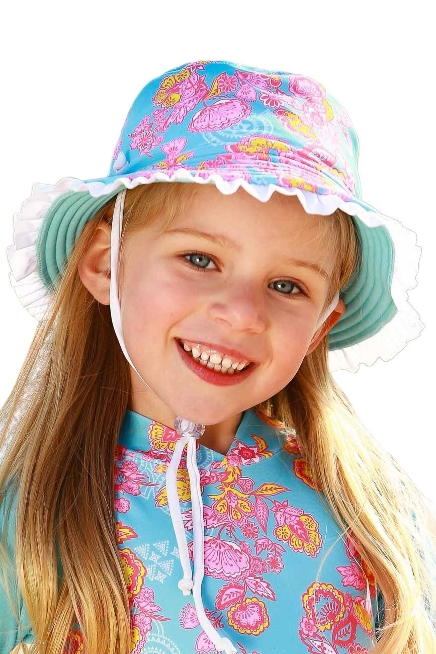 Girls Brim Hat with Frills