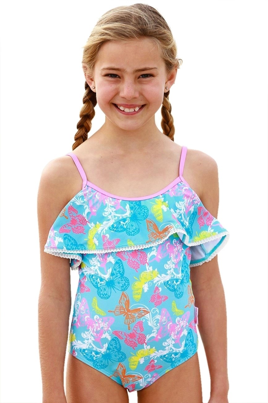 Girls One Piece Suit with Cut-Out Back