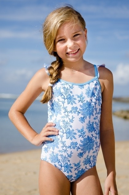 Girls One Piece Suit with Action Back