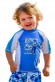 Boys Rash Shirt Multi Panel SS