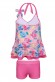 Girls Frill Tankini Set-Boyleg Shorts