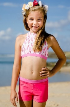 Girls Halter Top & Boyleg Set