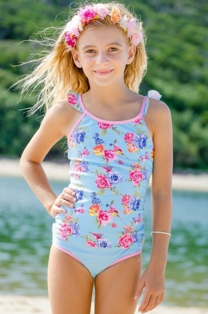 Girls Tankini with Bikini Set